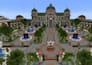 build minecraft server spawn map for smp survival and lobby hub world, spawn map